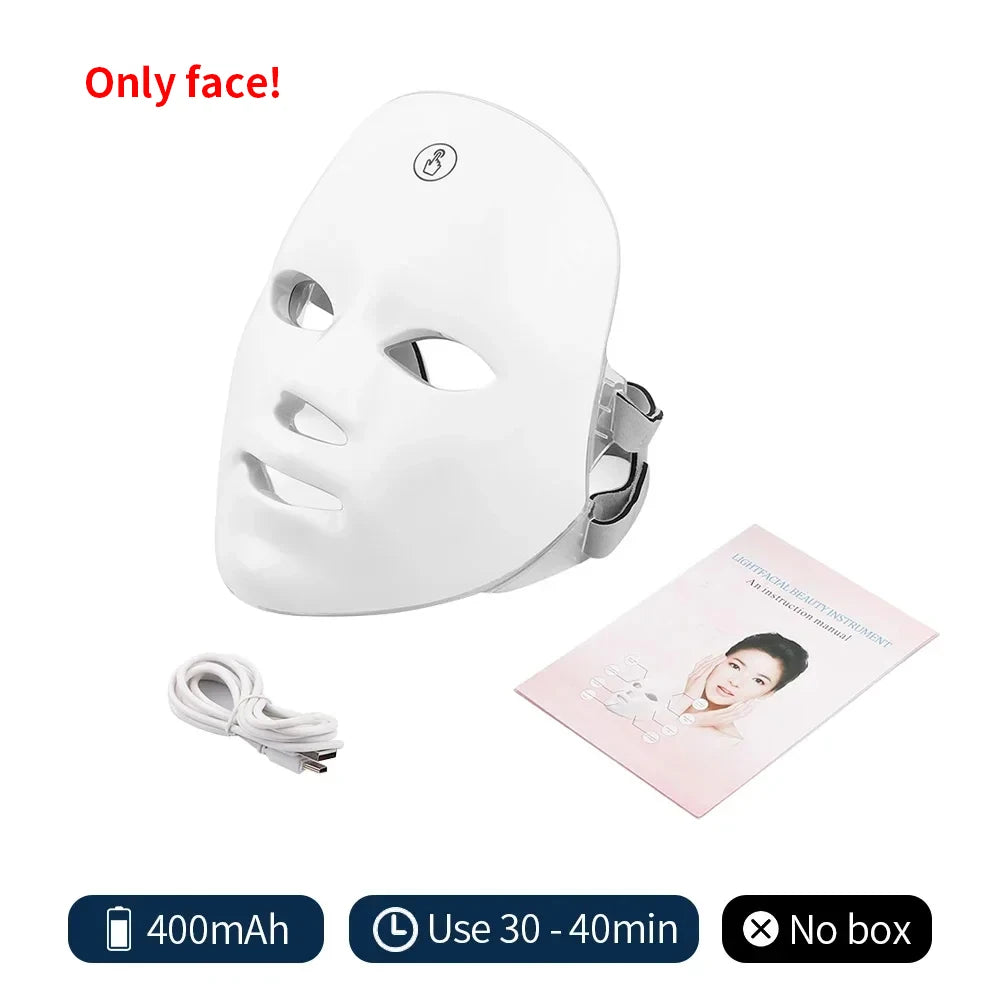 7-Color LED Light Therapy Face Mask | Professional Skin Rejuvenation